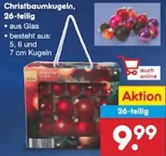 Netto Marken-Discount Christbaumkugeln, 26-teilig Angebot