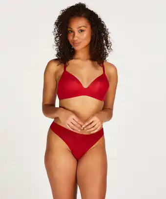 Hunkemöller Hunkemöller invisible string stripe mesh rot Angebot