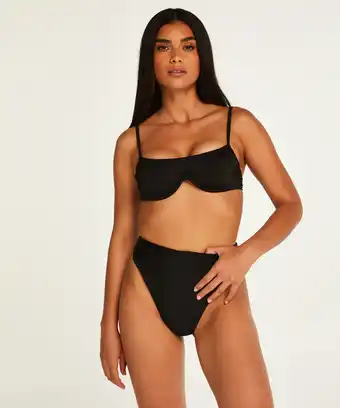 Hunkemöller Hunkemöller hoch ausgeschnittener bikini-slip sicily schwarz Angebot