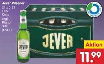 Netto Marken-Discount Jever Pilsener 24 x 0,33 Liter Kiste Angebot