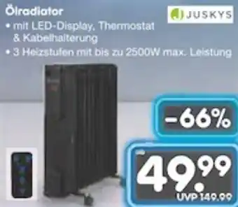 Netto Marken-Discount JUSKYS Ölradiator Angebot