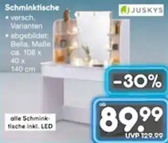 Netto Marken-Discount JUSKYS Schminktische Angebot