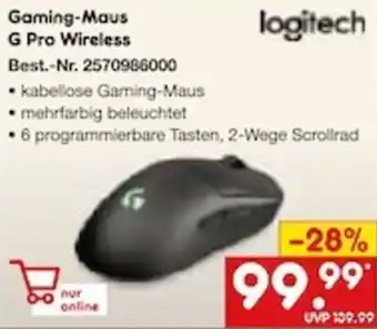 Netto Marken-Discount logitech Gaming-Maus G Pro Wireless Angebot