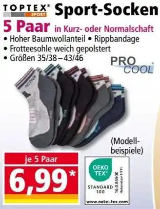 Norma TOPTEX Sport-Socken 5 Paar Angebot