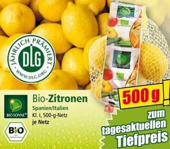 Norma BIO SONNE Bio Zitronen 500 g Netz Angebot