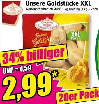 Norma Conditorei Coppenrath & Wiese Unsere Goldstücke XXL 1 kg Packung Angebot