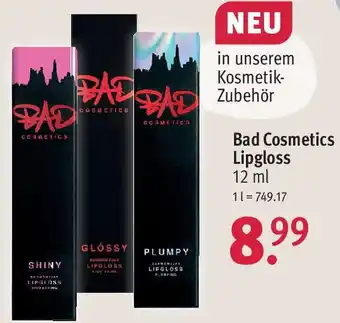 Rossmann Bad Cosmetics Lipgloss 12 ml Angebot