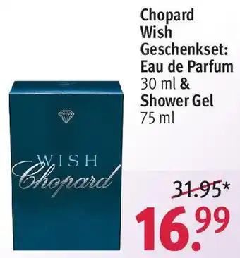 Rossmann Chopard Wish Geschenkset: Eau de Parfum 30 ml & Shower Gel 75 ml Angebot