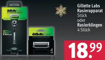 Rossmann Gillette Labs Rasierapparat oder Rasierklingen 4 Stück Angebot