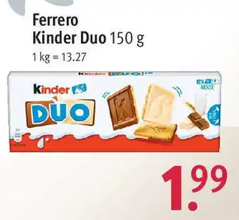 Rossmann Ferrero Kinder Duo 150 g Angebot