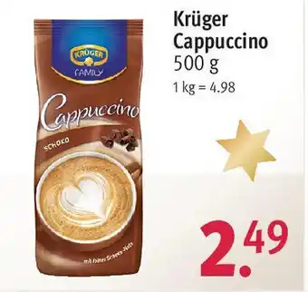 Rossmann Krüger Cappuccino 500 g Angebot