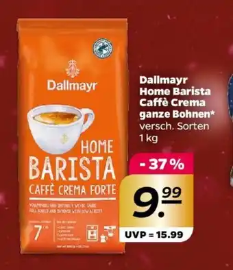 NETTO Dallmayr Home Barista Caffè Crema ganze Bohnen 1 kg Angebot