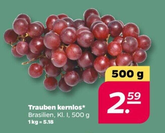 Trauben kernlos 500 g Angebot bei NETTO