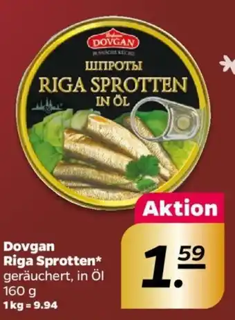 NETTO Dovgan Riga Sprotten 160 g Angebot