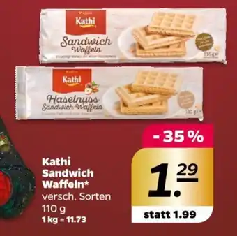 NETTO Kathi Sandwich Waffeln 110 g Angebot