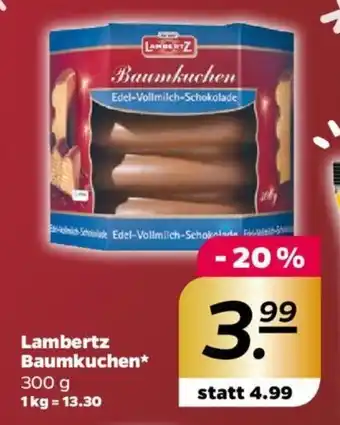 NETTO Lambertz Baumkuchen 300 g Angebot