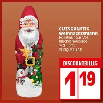 Elli Markt GUT&GÜNSTIG Weihnachtsmann 200g Stück Angebot