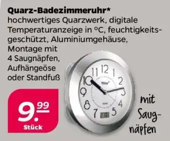 NETTO Quarz-Badezimmeruhr Angebot