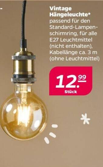NETTO Vintage Hängeleuchte Angebot
