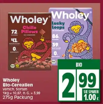 Elli Markt Wholey Bio-Cerealien versch. Sorten 275g Angebot