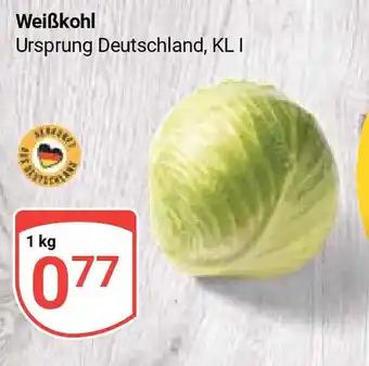 Globus Weißkohl 1 kg Angebot