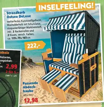 Thomas Philipps Strandkorb Ostsee DeLuxe oder Passende Abdeckhaube Angebot