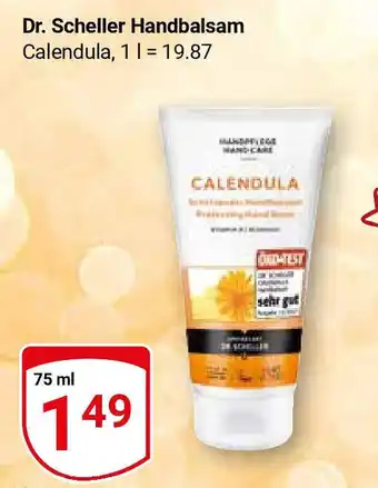 Globus Dr. Scheller Handbalsam 75 ml Angebot