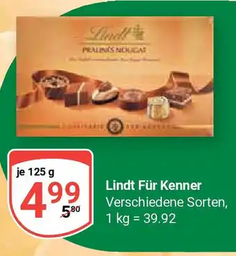 Globus Lindt Für Kenner 125 g Angebot