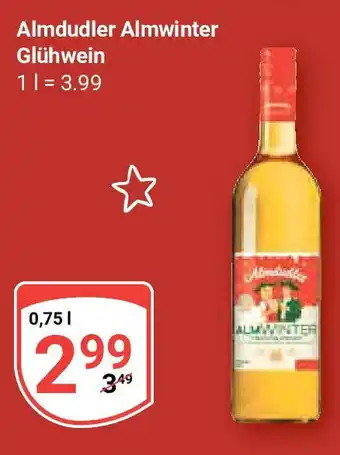 Globus Almdudler Almwinter Glühwein 0,75 l Angebot