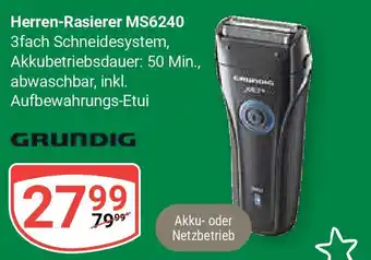 Globus GRUNDIG Herren-Rasierer MS6240 Angebot