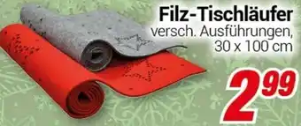 CENTERSHOP Filz-Tischläufer Angebot