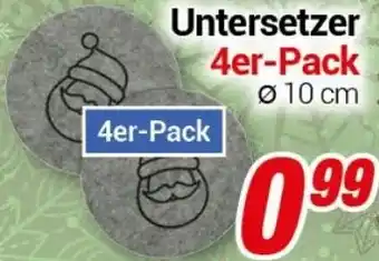 CENTERSHOP Untersetzer 4er-Pack Angebot