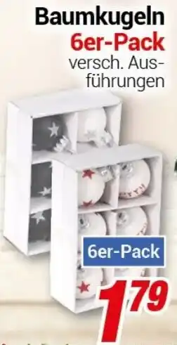 CENTERSHOP Baumkugeln 6er-Pack Angebot