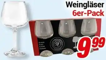 CENTERSHOP Weingläser 6er-Pack Angebot