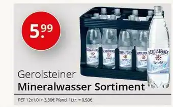 Sagasser Gerolsteiner Mineralwasser Angebot