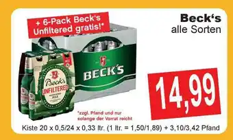 Getränke Göbel Beckt's Angebot