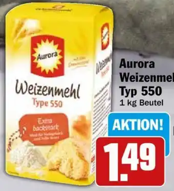 Hit Aurora Weizenmehl Typ 550, 1 kg Beutel Angebot