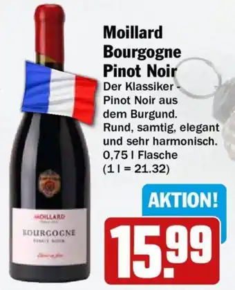 Hit Moillard Bourgogne Pinot Noir 0,75 L Flasche Angebot