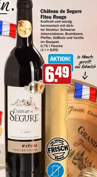 Hit Château de Segure Fitou Rouge 0,75 L Flasche Angebot