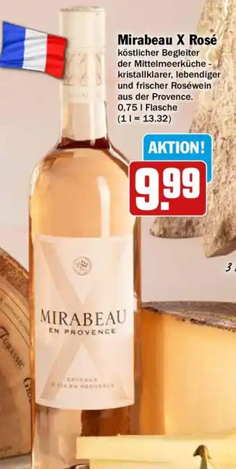 Hit Mirabeau X Rosé 0,75 L Flasche Angebot