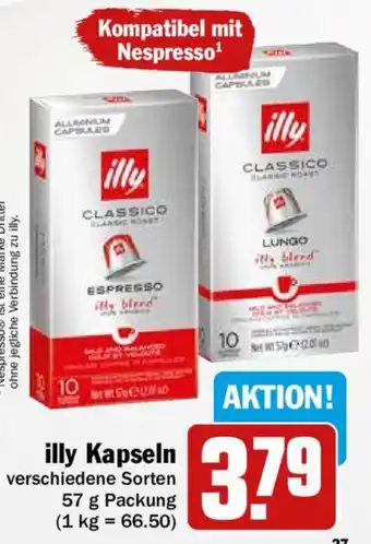 Hit illy Kapseln 57 g Packung Angebot