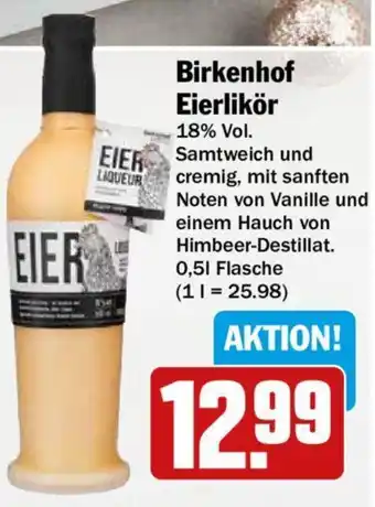 Hit Birkenhof Eierlikör 0,5 L Flasche Angebot