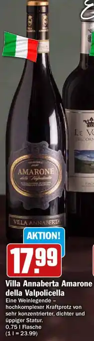 Hit Villa Annaberta Amarone della Valpolicella 0,75 L Flasche Angebot