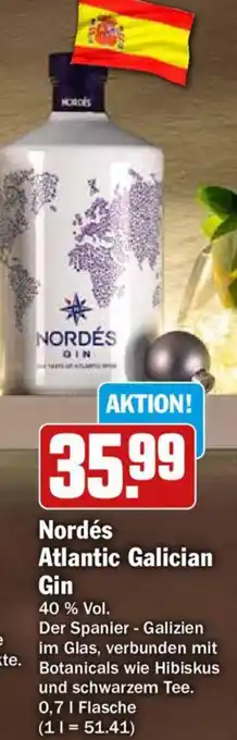 Hit Nordés Atlantic Galician Gin 0,7 L Flasche Angebot