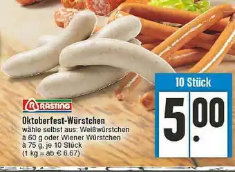 E-Center Rasting Oktoberfest-würstchen Angebot