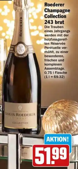 Hit Roederer Champagne Collection 243 brut 0,75 L Flasche Angebot