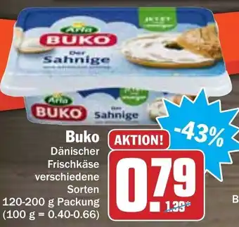 Hit Buko Dänischer Frischkäse 120-200g Angebot