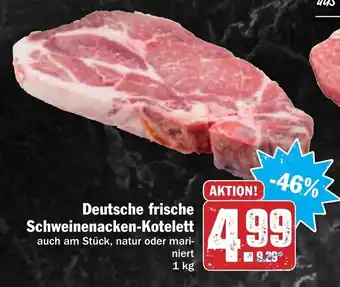 Hit Deutsche frische Schweinenacken Kotelett 1kg Angebot