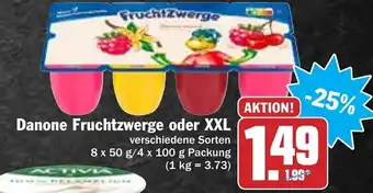 Hit Danone FruchtZwerge oder XXL 8x50g/4x100g Angebot