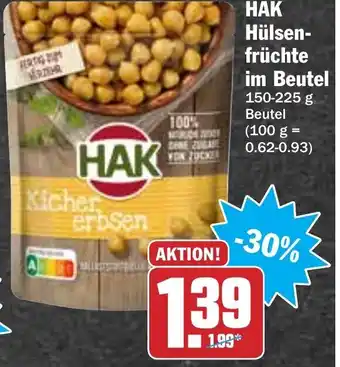 Hit Hak Hülsenfrüchte im Beutel 150-225g Beutel Angebot